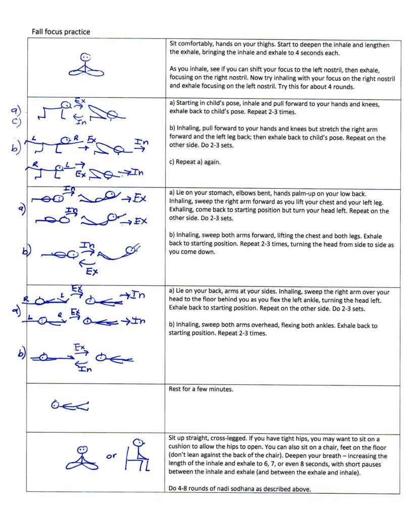 fall focus practice